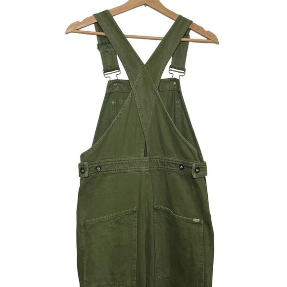 Alex Mill Claire Saffitz Utility Overalls Women’s Small Green Cotton Workwear - Picture 6 of 12